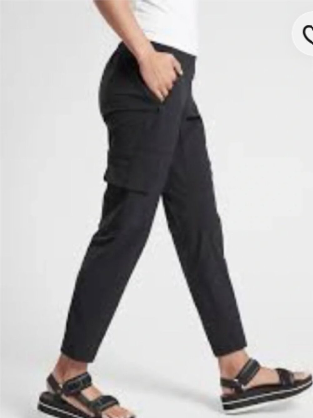 3 Pairs of Athleta Chelsea Cargo Pants Size 8 - Navy, Black, and Grey